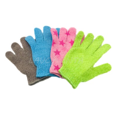 5 Color Bath Mitt Bath Glove For Shower Household Exfoliating Nylon Body Scrubber