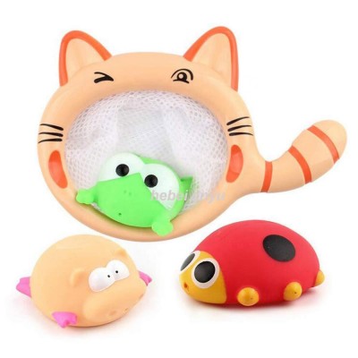 Water Bugs Floating Bath Toys with Net